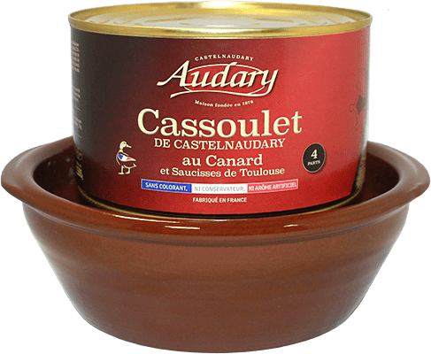 Cassoulet de Castelnaudary . Canard . 4 parts . 1,5kg + cassole . ref. :  742820
